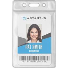 Business Card Holders Advantus Vinyl ID Badge Holders Support