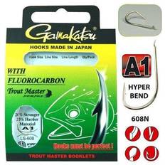 Gamakatsu Hook Forelle Fluorocarbon LS-608N Gr.8 100cm 0,16mm