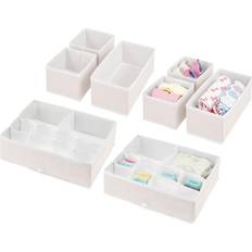 Kid's Room mDesign Fabric Drawer Organizer Bins Kids/Baby Nursery Dresser Closet