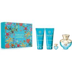 Gift Boxes Versace Dylan Turquoise Gift Set EdT 100ml + Body Lotion 100ml + Shower Gel 100ml + EdT 5ml