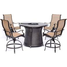 Patio Furniture Hanover MAN5PCFPRD Five Outdoor Lounge Set