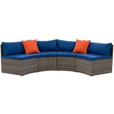 CorLiving Patio Sectional Bench Set Modular Sofa