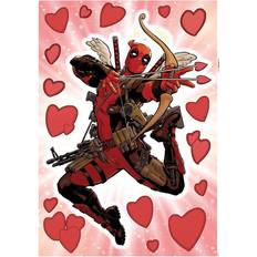 Rot Wanddekor Komar Wandtattoo Deadpool Lovepool 17 St, 50