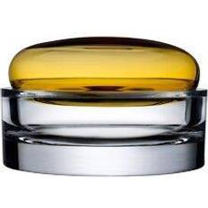 Nude Glass Ecrin Vessel Amber Lid