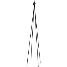 Achla Designs 58" Tall Iron Fleur-De-Lis Garden Trellis Tool Black Powder Coat