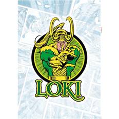 Kinderzimmer Komar Marvel Wandtattoo Loki Comic Classic