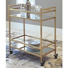 Signature Kailman Modern Glam Rolling Cart Trolley Table