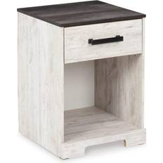 Black Bedside Tables Ashley Shawburn Whitewash & Gray Bedside Table 16x20"