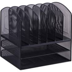 Mesh Black Desk Greenco Organizer Office Caddy Compartments Supplies Tier  Letter