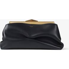 Jimmy Choo Diamond Frame leather clutch black One size fits all