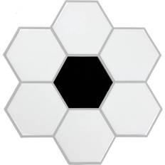 Wallpaper RoomMates Large Hexagon Stick Tile Black/White
