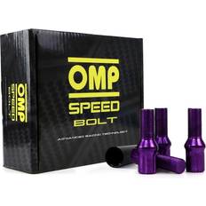 20" Bilfelger OMP Set Møtrikker 27 mm Violet 20 uds M12 x 1,25