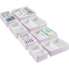 Closet storage bins mDesign Fabric Drawer Organizer Bins Kids/Baby Nursery Dresser Closet