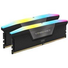 RAM Memory Corsair Vengeance RGB Black DDR5 6400MHz 2x32GB (CMH64GX5M2B6400C32)