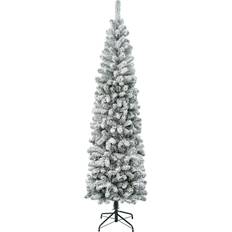 Interior Details National Tree Company Acacia Flocked Christmas Tree 88.5"