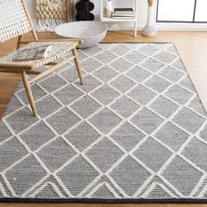 Safavieh Natura NAT832Z Handwoven White, Black 72x72"