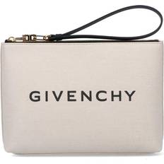 Givenchy Clutch aus Canvas Beige Einheitsgröße