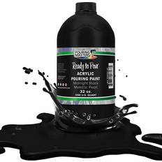 48-Color Ready to Pour Acrylic Pouring Paint Set with Silicone Oil & Gloss Medium - Premium Pre-Mixed High Flow 2-Ounce & 8-Ounce Bottles