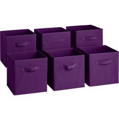 Sorbus Set of 6 Foldable Cube Basket Bin Storage Box