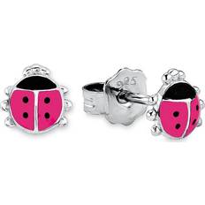 Princess Lillifee Stud Earrings - Silver/Pink/Black