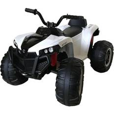 Elektrische Kinderfahrzeuge reduziert Elektro Kinderquad S888 weiss, Musikfunktion, 2x 25W Motoren, 12V 7Ah Akku