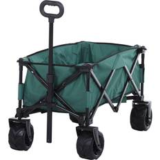 OutSunny Handcart Foldable Garden Trolley