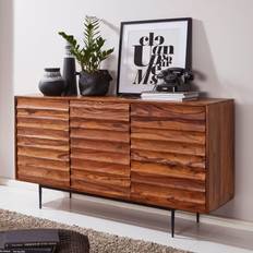 Braun Sideboards FineBuy Sheesham Landhaus Sideboard