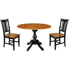 Black Dining Sets International Concepts 42" Round Top Dining Set