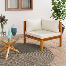 Patio Furniture vidaXL Sectional Corner with Cream Modular Sofa