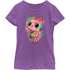 Gabby's Dollhouse Dolls & Doll Houses Fifth Sun Girl's DreamWorks: Gabby's Dollhouse Colorful Pandy Paws Child T-Shirt Purple Berry Medium