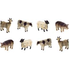 Melrose Home Decorative Sheep/Pig/Cow/Goat Set Of 8