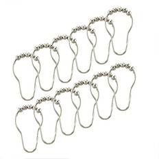 Silver Shower Curtain Hooks Bath Bliss 12 Shower