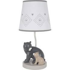 Lambs & Ivy Woodland Forest Gray Bears Nursery with Night Light