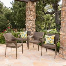 Garden Chairs Christopher Knight Home Mirage 4pk Stacking