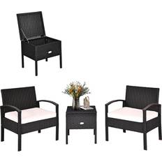 Patio Furniture Costway 3PC Outdoor Lounge Set