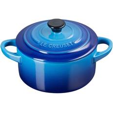 Le Creuset Minitöpfe Le Creuset Azure Petite Round med lock 0.25 L 10 cm