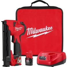 Milwaukee Staple Guns Milwaukee M12 12-Volt Lithium-Ion Stapler Nailer Kit Bag