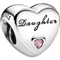 Pandora Daughters Love Charm - Silver/Pink