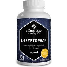 Aminosäuren Vitamaze L-tryptophan 500 mg hochdosiert vegan Kapseln