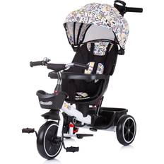 Dreiräder reduziert Chipolino Tricycle 4 in1 Smart Schiebestange Sitz drehbar Flaschenhalter Tablett weiß