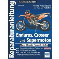 60 % Motorradreifen Enduros, Crosser und Supermotos: Motor - Elektrik - Fahrwerk Reparaturanleitungen