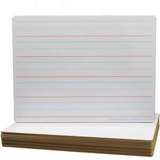 Two-Sided Dry Erase Board, Plain/Ruled, 9" X 12", Classpack Of