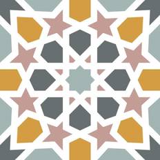 Wallpapers RoomMates Calliope Colorful Moroccan Peel And Stick Floor Tile