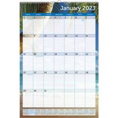 Calendars Office Depot Brand Monthly Wall Calendar Paradise January December 2023 ODUS2201-005