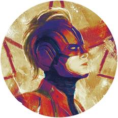 Rot Wanddekor Komar Fototapete Avengers Painting Captain Marvel Helmet