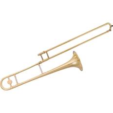 Gymax B Flat Trombone Golden Brass with Mouthpiece