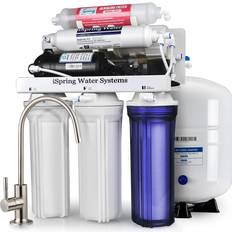 iSpring Cw21 2-Stage Whole House Water Filtration System for RV, Sediment CTO Carbon Block Filters, Tankless, BPA Free