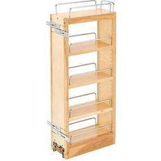 Rev-A-Shelf 448-WC-5C 5-Inch Wood Pull Out Wall Cabinet Organizer Maple