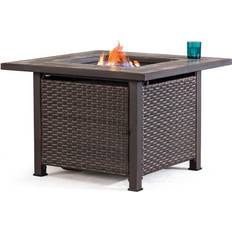 Patio table with fire pit Sunjoy 38" Gas Fire Pit