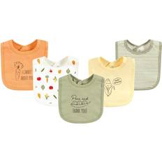 Touched By Nature Bibs Peas Green 'Peas & Thank You!' Five-Piece Bib Set